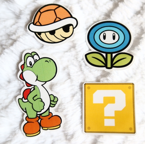 Mario Bros Stickers / Mario / Luigi / Yoshi / Nintendo / Stickers / Video Games - Picture 4 of 5
